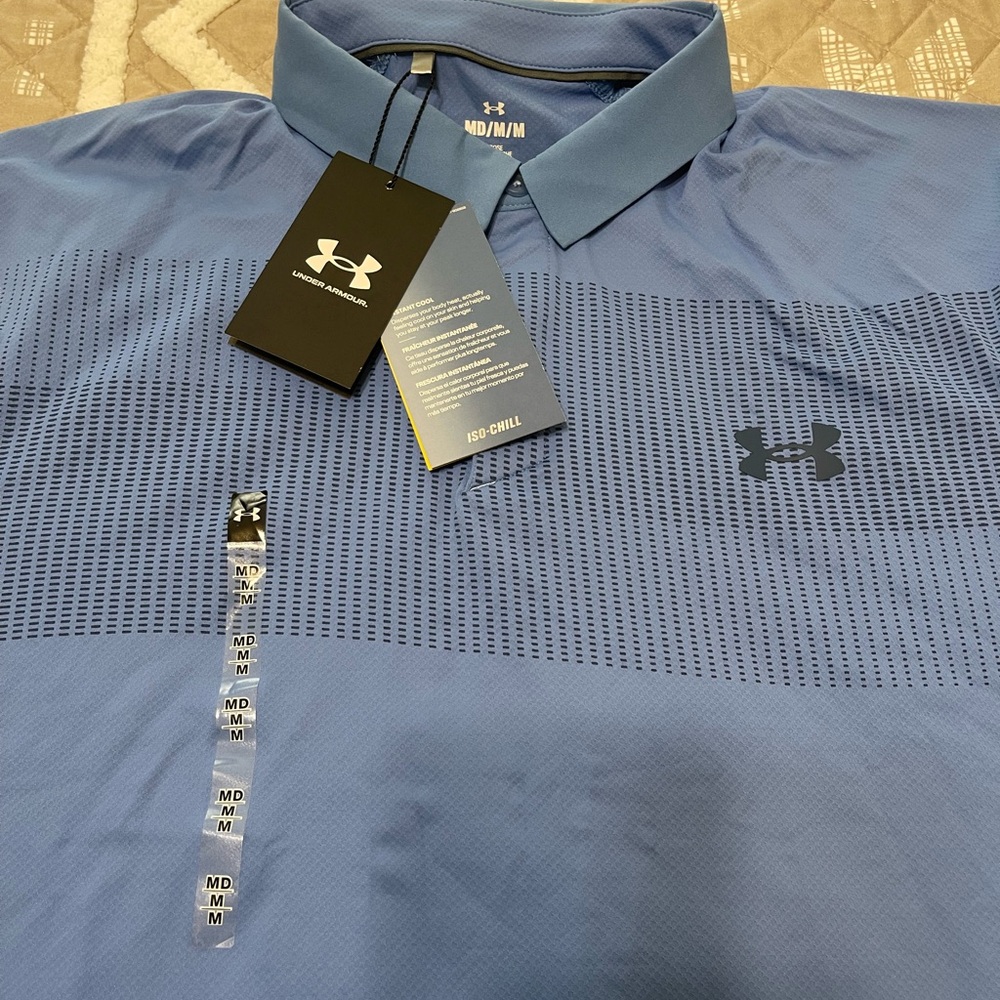 Under Armour Men's Light Blue Polo Shirt